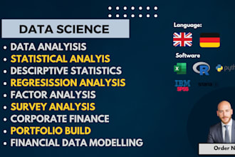 write a statistical analysis
