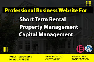 make short term rental, property, and capital management website