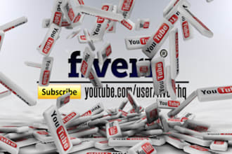 design Powerfull Professional Youtube Video that will boost your views and subscribers