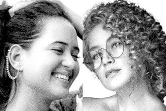 draw portrait illustration in pointilism style
