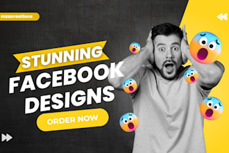 create stunning facebook posts, cover images, ads design