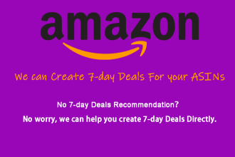 create amazon 7 day best deals for your asins