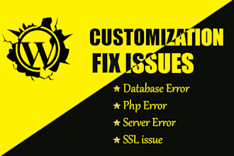 fix wordpress issues, wordpress errors