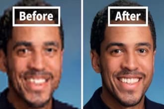 improve, enhance, retouch low quality images and photos