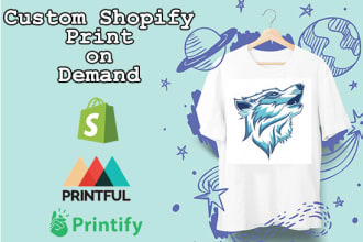 setup print on demand shopify store with printful