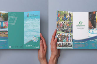 design brochures and flyers for social and print media