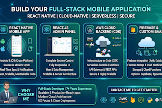 create mobile apps ios android web with react and firebase supabase appwrite
