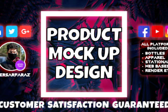 design professional business mock up and renders