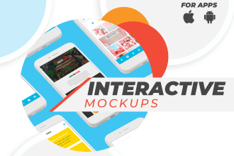 design interactive user interfaces for website and mobile app