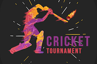 design a modern and outstanding cricket logo