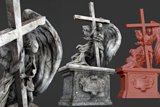 make 3d game models and props for you