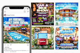 design a party flyer, nightclub, dj, event, concert or more