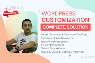 install, configure, fix or customize wordpress