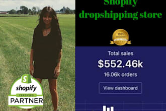 create one product shopify dropshipping store
