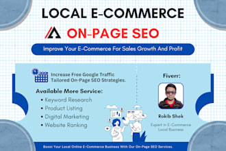 local ecommerce product ranking on page seo service