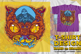 draw and design a custom t shirt for your band or brand