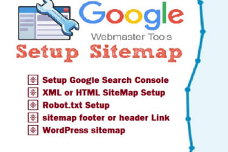 manually create XML html footer sitemap fix robots txt