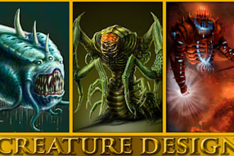 design an amazing creature for your project