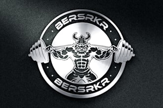 design modern health fitness gym warrior logo