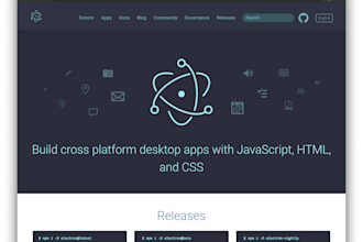 create desktop apps based on electron framework