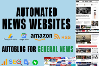 create automated news website, autoblog on wordpress for passive income