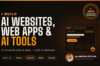 build ai websites, web apps and ai tools for your business