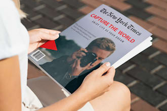 design attractive magazine cover and layout for you