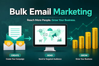 send bulk emails or email blast, email campaign
