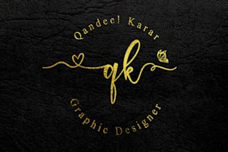 create an elegant signature logo for you
