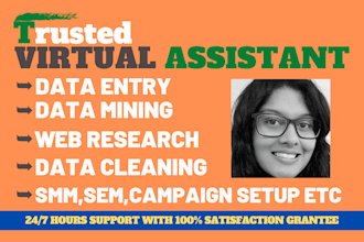 be your trusted virtual assistant for type of work