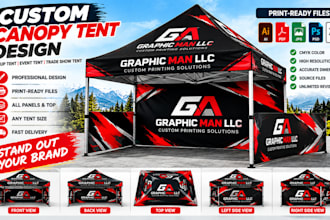 design custom canopy tent, pop up tent and event tent