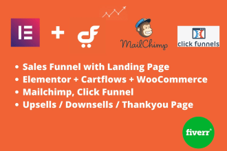 make high converting landing page with funnel