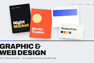 do an amazing graphic and web design