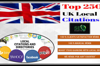 do high da UK local citations, backlinks, directories