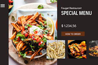design food menu, flyers, price list, for restaurant and brands