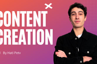 do content creation for a full month