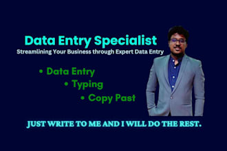 do your data entry ,copy past and web research projects