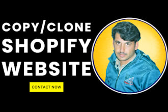 copy clone duplicate or design redesign revamp shopify store
