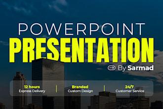 design corporate powerpoint presentation, investor pitch deck