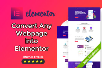 clone convert any web page into elementor template overnight