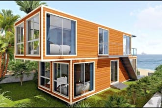 do structural design of shipping container structure for you