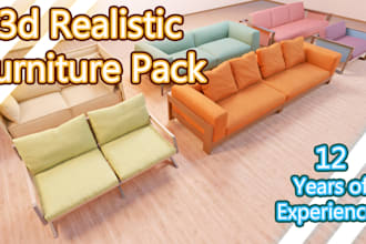 create any high quality 3d furniture models