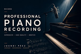 record a piano part for your song composition