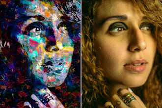 paint an acrylic and oil portrait