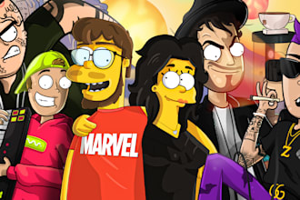 make yourself in the cartoon character you want