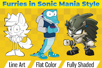 draw your furry ocs in sonic mania style