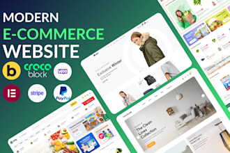 design modern ecommerce website for your business