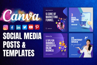 design editable social media posts and canva templates