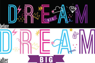 recreate or convert logo or image to vector