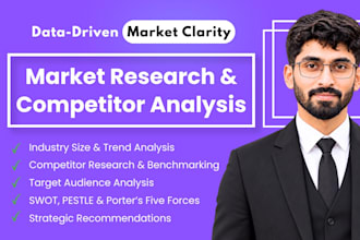 do quantitative market research and competitor analysis for any business